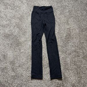LULULEMON Leggings Womens Size 2 Gray Running Athletic Pants Gym